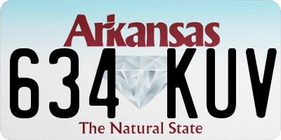 AR license plate 634KUV