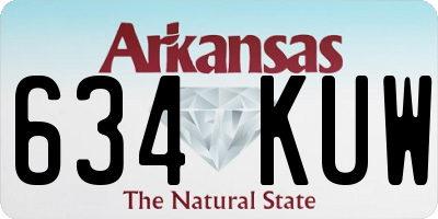 AR license plate 634KUW