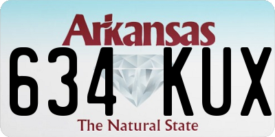 AR license plate 634KUX