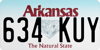 AR license plate 634KUY