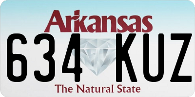 AR license plate 634KUZ