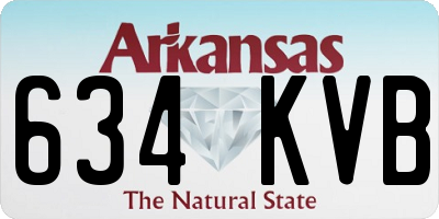 AR license plate 634KVB