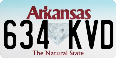 AR license plate 634KVD