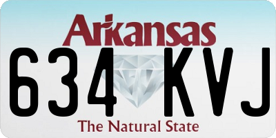 AR license plate 634KVJ