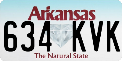 AR license plate 634KVK