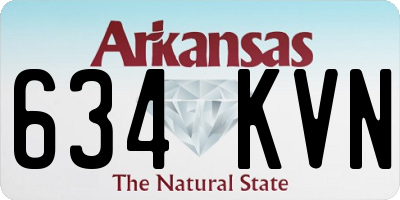 AR license plate 634KVN