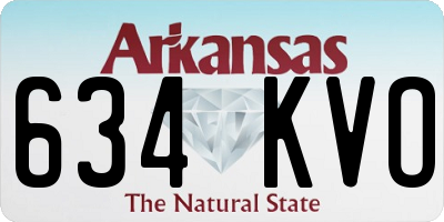 AR license plate 634KVO