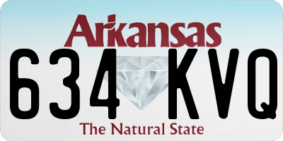 AR license plate 634KVQ