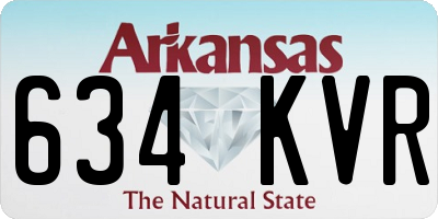 AR license plate 634KVR