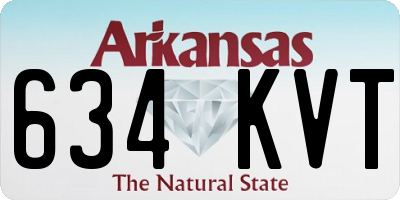 AR license plate 634KVT
