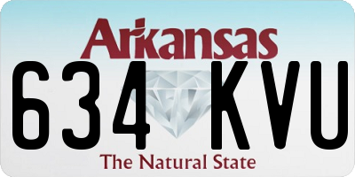 AR license plate 634KVU