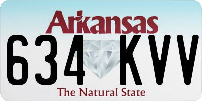 AR license plate 634KVV