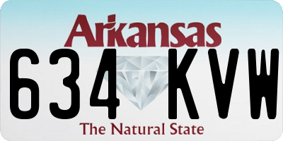 AR license plate 634KVW