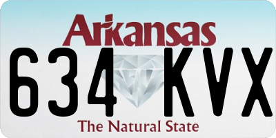 AR license plate 634KVX