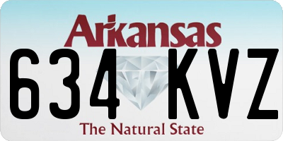 AR license plate 634KVZ