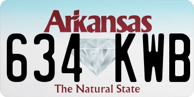 AR license plate 634KWB