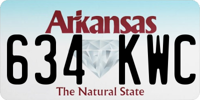 AR license plate 634KWC