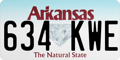 AR license plate 634KWE