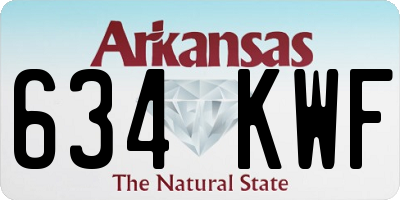 AR license plate 634KWF