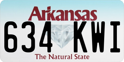 AR license plate 634KWI
