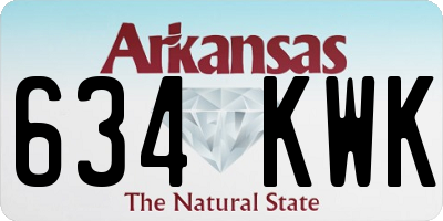 AR license plate 634KWK