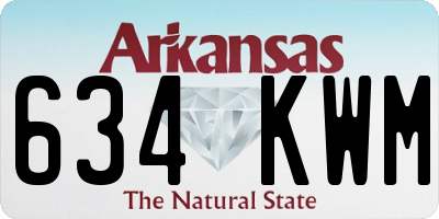 AR license plate 634KWM