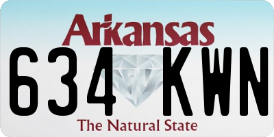 AR license plate 634KWN