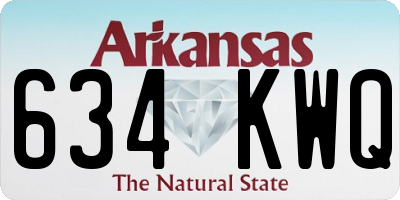 AR license plate 634KWQ