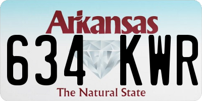 AR license plate 634KWR