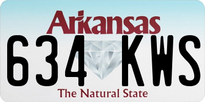 AR license plate 634KWS