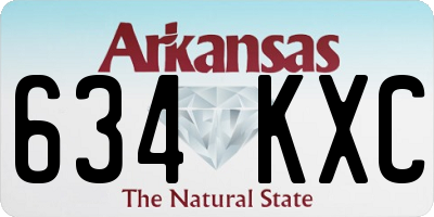 AR license plate 634KXC