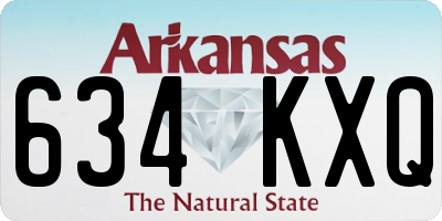 AR license plate 634KXQ