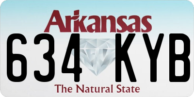 AR license plate 634KYB