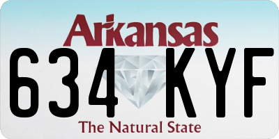 AR license plate 634KYF