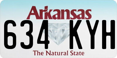 AR license plate 634KYH
