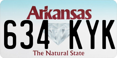AR license plate 634KYK