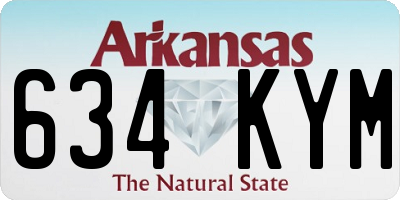 AR license plate 634KYM