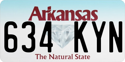 AR license plate 634KYN
