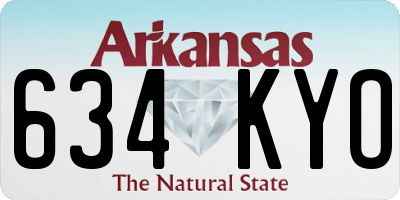 AR license plate 634KYO
