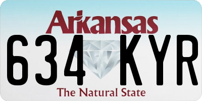 AR license plate 634KYR