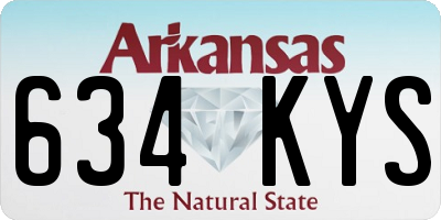 AR license plate 634KYS
