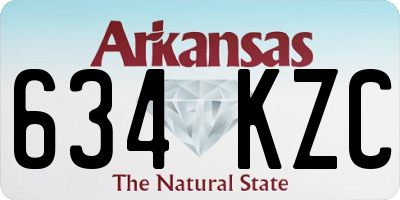 AR license plate 634KZC