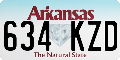 AR license plate 634KZD