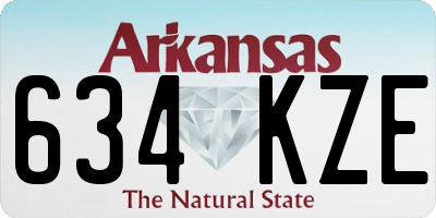 AR license plate 634KZE