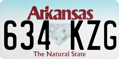 AR license plate 634KZG
