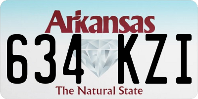 AR license plate 634KZI