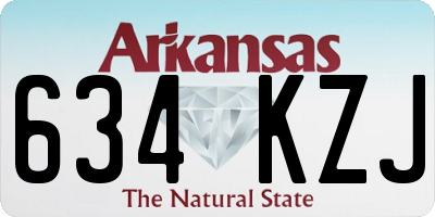 AR license plate 634KZJ
