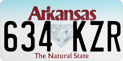 AR license plate 634KZR