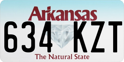 AR license plate 634KZT