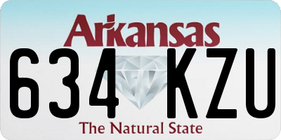 AR license plate 634KZU